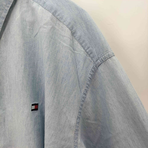 トミーヒルフィガー TOMMY HILFIGER ボタンダウン デニムシャツ メンズ import:XL