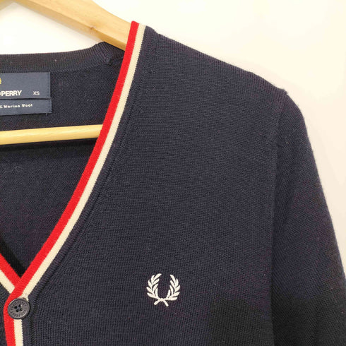 フレッドペリー FRED PERRY トリコロール メリノウール カーディガン メンズ import:XS