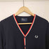 フレッドペリー FRED PERRY トリコロール メリノウール カーディガン メンズ import:XS