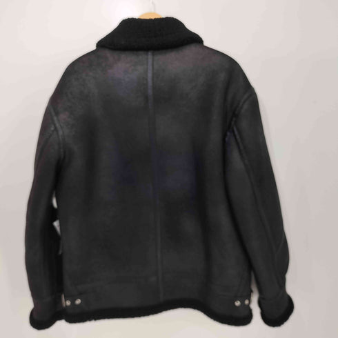 VELOCITY LABEL Retro Shearling Jacket B-3 フェイクムートン ボマージャケット メンズ