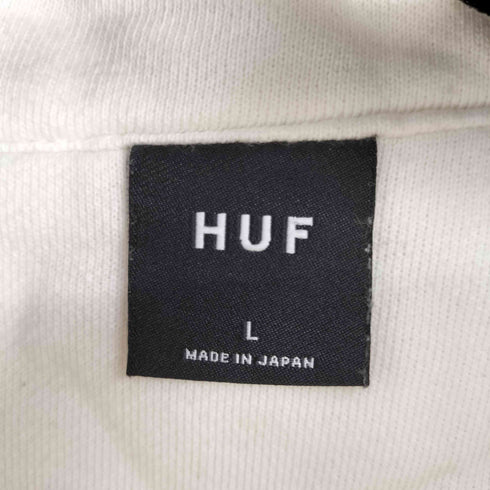 ハフ HUF ロゴ刺繍 ハーフジップスウェット メンズ import:L