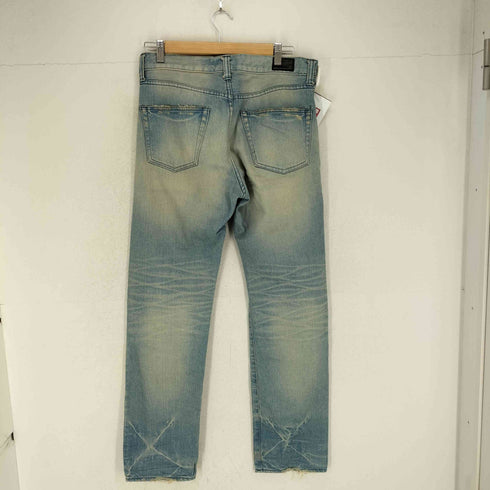 ON O FF by TTAGGG ボタンフライダメージデニムパンツ import メンズ L