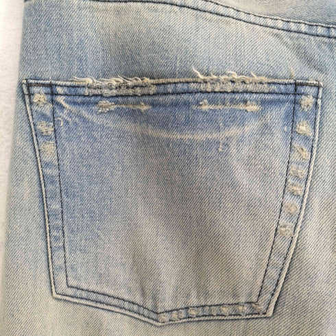 ON O FF by TTAGGG ボタンフライダメージデニムパンツ import メンズ L