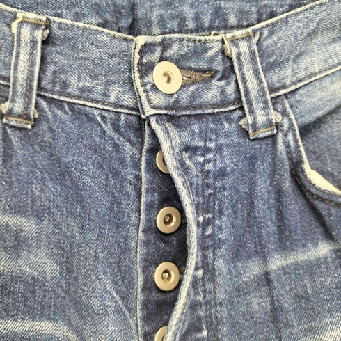 ON O FF by TTAGGG ボタンフライダメージデニムパンツ import メンズ L