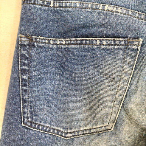 ON O FF by TTAGGG ボタンフライダメージデニムパンツ import メンズ L