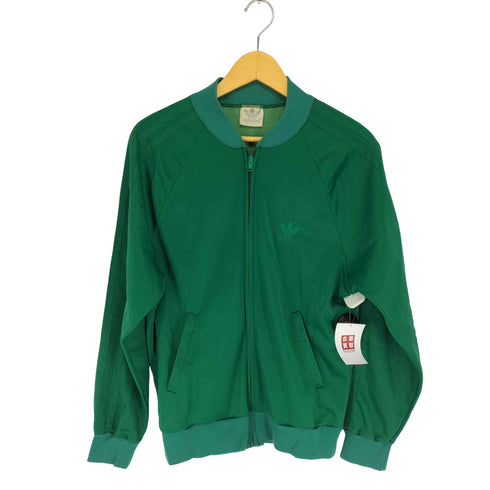 アディダス adidas 80s 銀タグ USA製 ロゴ刺繍トラックジャケット メンズ M