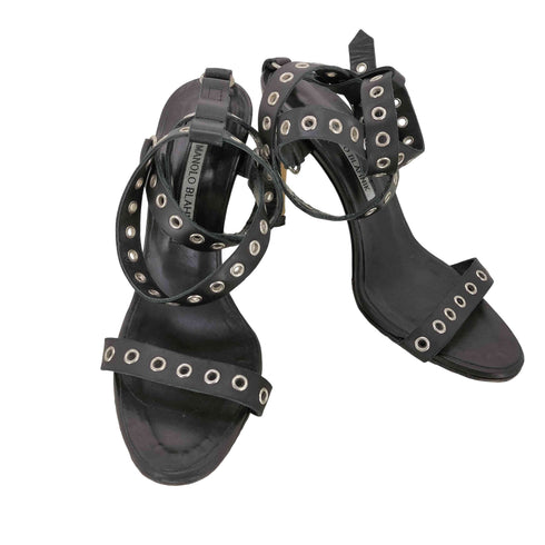 マノロブラニク MANOLO BLAHNIK ストラップサンダル レディース 36 1/2