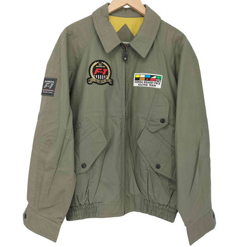 企業ロゴ レースシング ボンバージャケット メンズ L