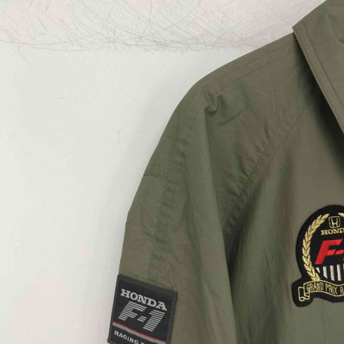 企業ロゴ レースシング ボンバージャケット メンズ L