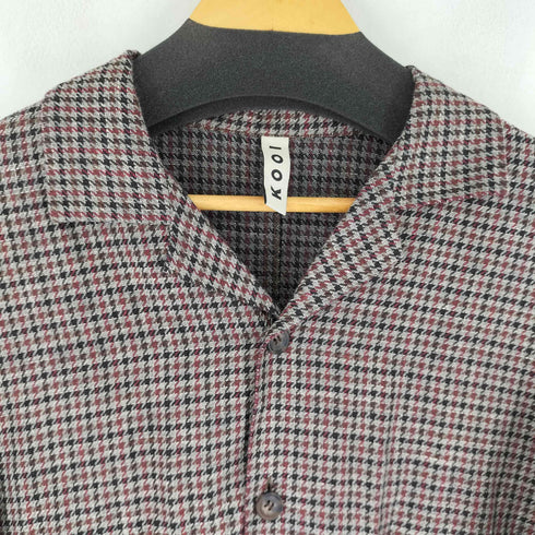 KOOI 千鳥格子 スーパービッグシルエットハーフスリーブジャケット メンズ 1