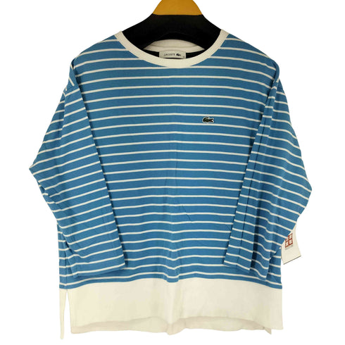 ラコステ LACOSTE ボートネックボーダーTシャツ レディース 36