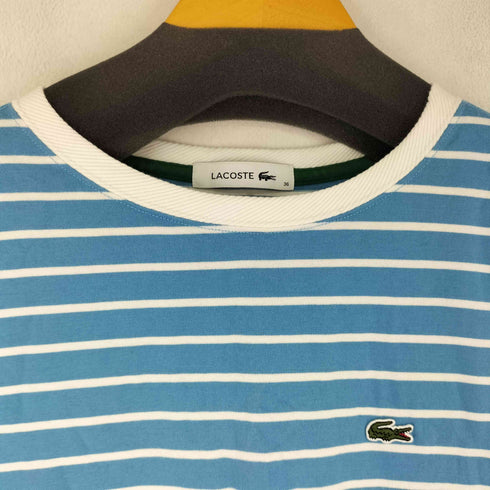 ラコステ LACOSTE ボートネックボーダーTシャツ レディース 36