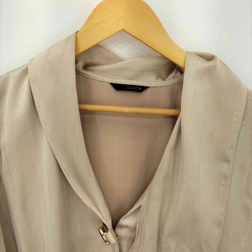 ザラ ZARA メタリック糸アップリケブラウス レディース import:S