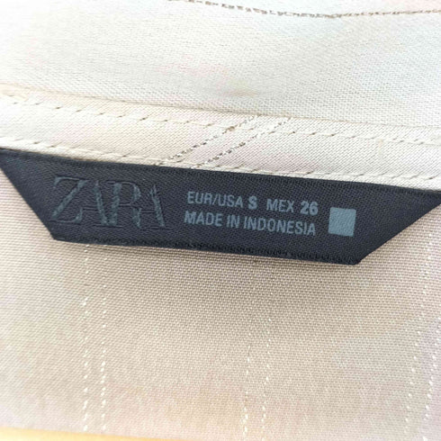 ザラ ZARA メタリック糸アップリケブラウス レディース import:S