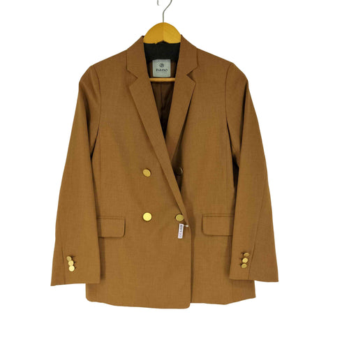 ナノユニバース NANO universe ダブルブレストテーラードジャケット レディース 38