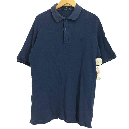 フレッドペリー FRED PERRY ポルトガル製 ロゴ刺繍 鹿の子 ポロシャツ メンズ import:M