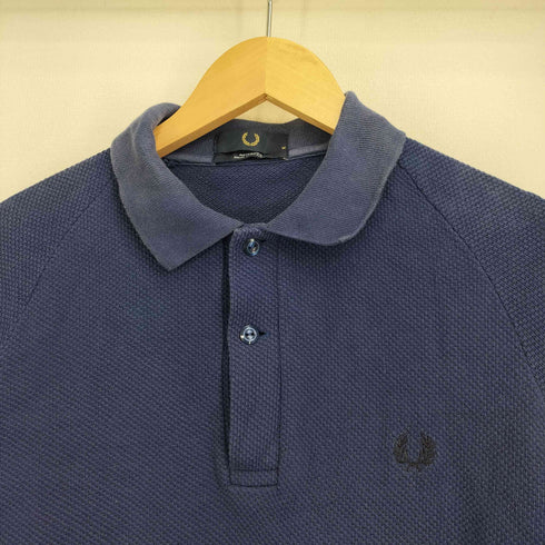 フレッドペリー FRED PERRY ポルトガル製 ロゴ刺繍 鹿の子 ポロシャツ メンズ import:M
