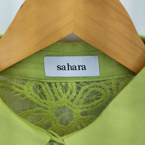 サハラ sahara MARTE Lace Patchwork Shirt レースパッチワークシャツ レディース FREE