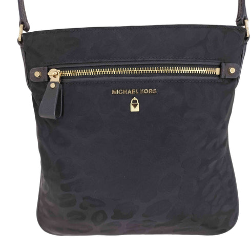 マイケルコース Michael Kors Kelsey Large Leopard Nylon Crossbody ケルシー ラージ レオパード ナイロン クロスボディ レディース