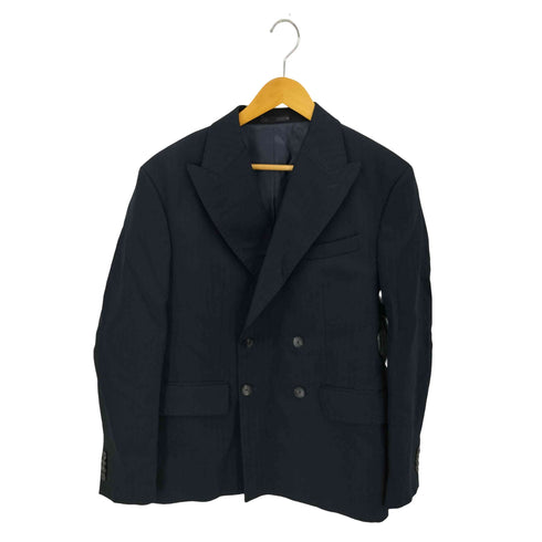 ザラ ZARA HERRINGBONE SUIT BLAZER ヘリンボーン ダブルブレスト テーラードジャケット メンズ 46