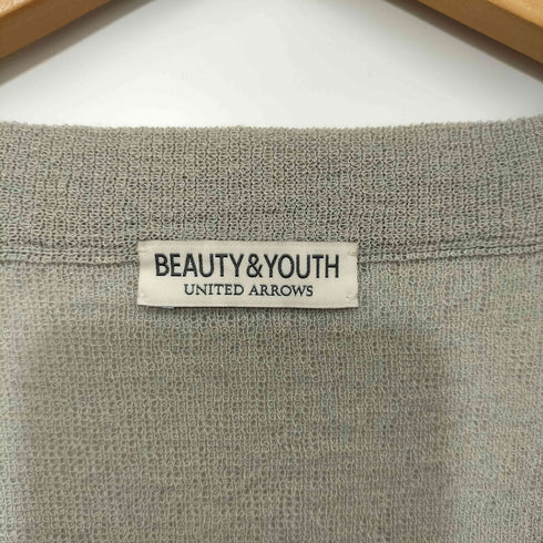 ビューティーアンドユースユナイテッドアローズ BEAUTY & YOUTH UNITED ARROWS エアー ミラノリブ Vネック カーディガン メンズ JPN:L