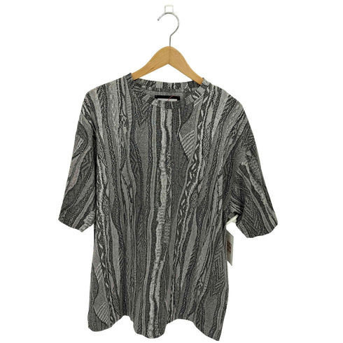 メゾンスペシャル MAISON SPECIAL 3D Jacquard Prime-Over Crew Neck Knit T-shirt 3Dジャガードプライムオーバーク Tシャツ メンズ JPN:1