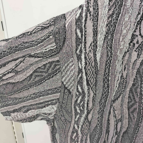 メゾンスペシャル MAISON SPECIAL 3D Jacquard Prime-Over Crew Neck Knit T-shirt 3Dジャガードプライムオーバーク Tシャツ メンズ JPN:1