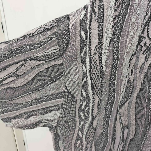 メゾンスペシャル MAISON SPECIAL 3D Jacquard Prime-Over Crew Neck Knit T-shirt 3Dジャガードプライムオーバーク Tシャツ メンズ JPN:1