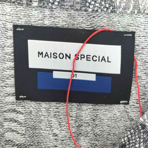 メゾンスペシャル MAISON SPECIAL 3D Jacquard Prime-Over Crew Neck Knit T-shirt 3Dジャガードプライムオーバーク Tシャツ メンズ JPN:1