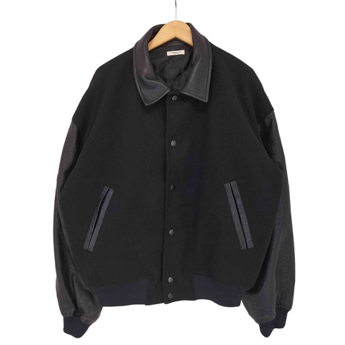 クラシカルエルフ CLASSICAL ELF 襟付きバッグ刺繍メルトンレザードッキングスタジャン メンズ JPN:L