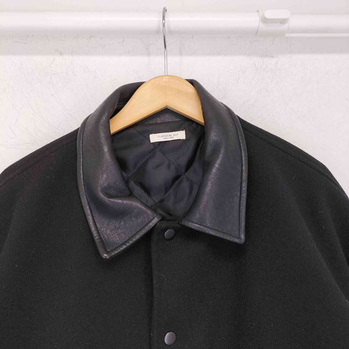 クラシカルエルフ CLASSICAL ELF 襟付きバッグ刺繍メルトンレザードッキングスタジャン メンズ JPN:L