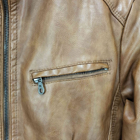 フェイクレザー ジャケット メンズ JPN:M