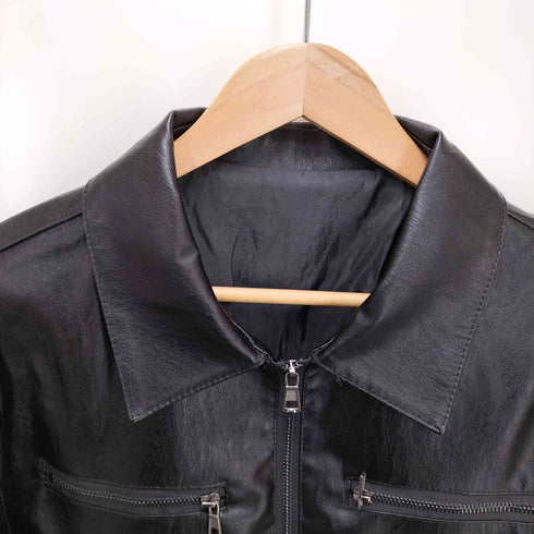 フェイクレザー ジャケット メンズ JPN:M