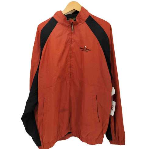 Monterey Club 企業ロゴ ラグラン ハーフジップ プルオーバージャケット メンズ import:XL
