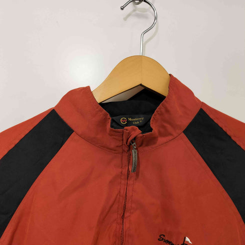 Monterey Club 企業ロゴ ラグラン ハーフジップ プルオーバージャケット メンズ import:XL