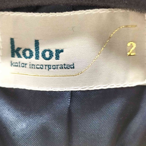 カラー kolor レオパード メルトン コート メンズ JPN:2