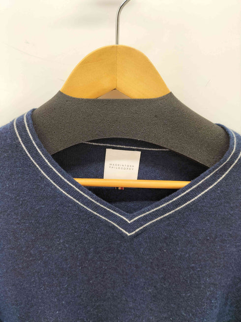 マッキントッシュフィロソフィー MACKINTOSH PHILOSOPHY カシミヤ混 Vネック ニットセーター メンズ 38