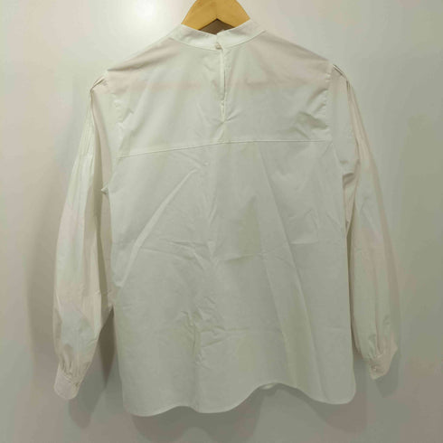 ユナイテッドアローズグリーンレーベルリラクシング UNITED ARROWS green label relaxing タフタプリーツ ハイネックブラウス レディース