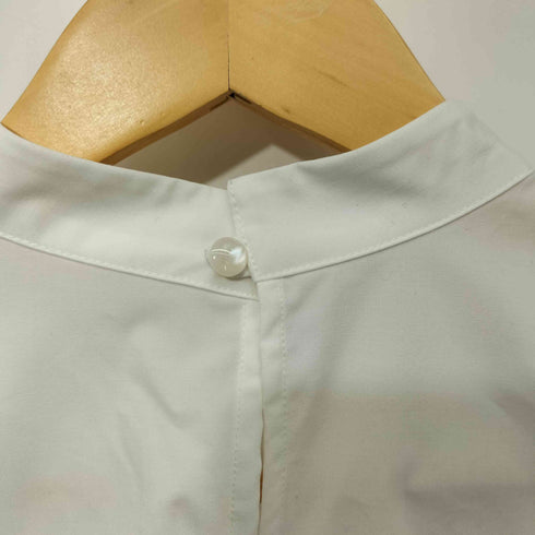 ユナイテッドアローズグリーンレーベルリラクシング UNITED ARROWS green label relaxing タフタプリーツ ハイネックブラウス レディース