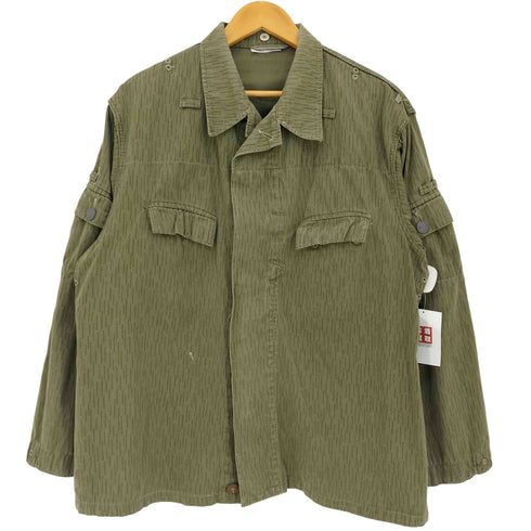 ジャーマンアーミー GERMAN ARMY 70-80s NVA 東ドイツ軍 レインドロップカモ フィールドジャケット メンズ 56