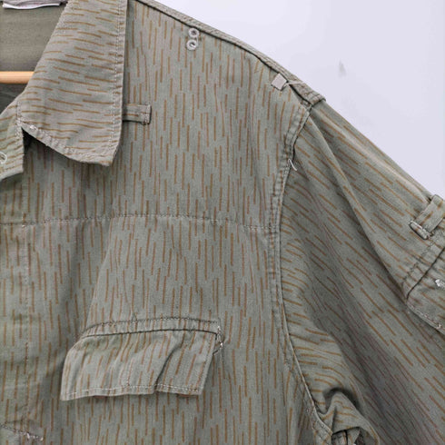 ジャーマンアーミー GERMAN ARMY 70-80s NVA 東ドイツ軍 レインドロップカモ フィールドジャケット メンズ 56