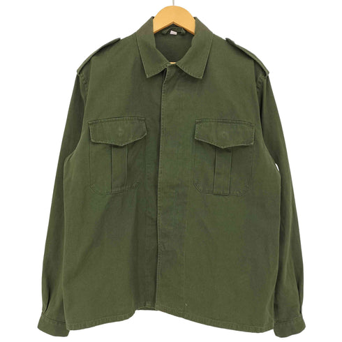ベルギーアーミー Belgian army 70s 76年会計 ABL ETS.CHANTERIE ベルギー軍 シャツジャケット メンズ 40