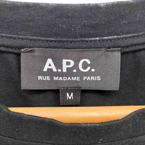アーペーセー A.P.C. 逆さロゴ クルーネック Tシャツ メンズ import:M