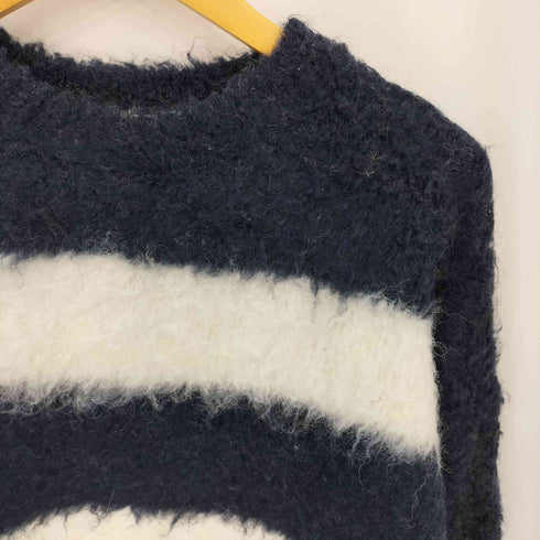 ONCILY クルーネック ボーダー ニットセーター メンズ L