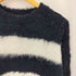 ONCILY クルーネック ボーダー ニットセーター メンズ L