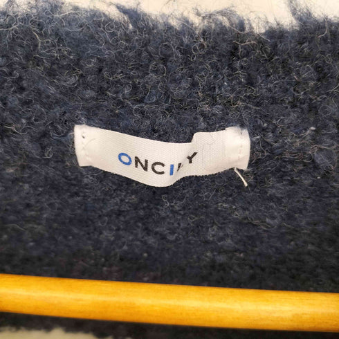 ONCILY クルーネック ボーダー ニットセーター メンズ L