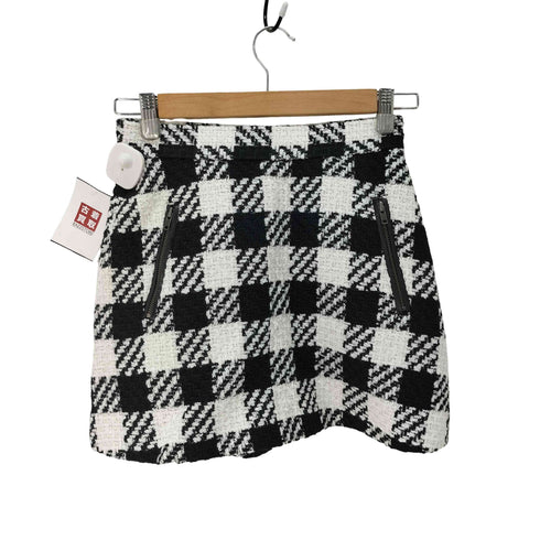 sheller ブロックチェック ツイード キュロットスカート レディース JPN:S