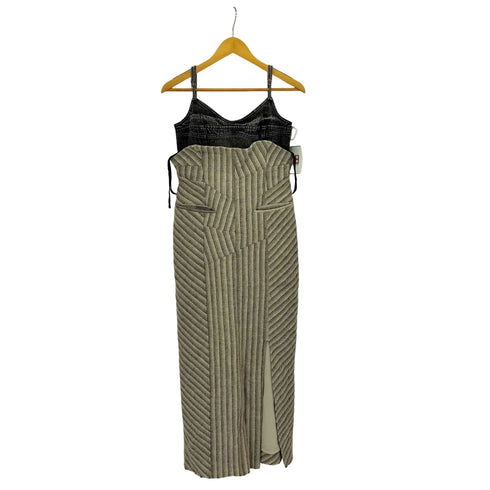 メゾンスペシャル MAISON SPECIAL Denim Tweed Combination Maxidresses デニムツイードコンビワンピース レディース