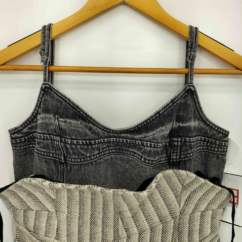 メゾンスペシャル MAISON SPECIAL Denim Tweed Combination Maxidresses デニムツイードコンビワンピース レディース