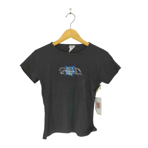 ジャイアント giant USA製 Y2K バンドデザイン チビT レディース import:M